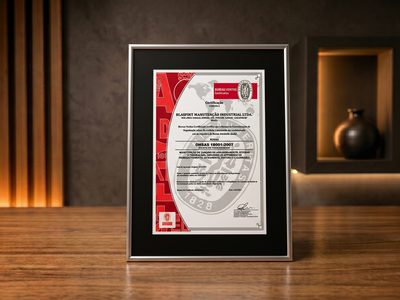 Diploma render — placa de aço inox gravada por corrosão