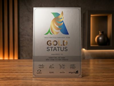 Placa de premiação com impressão UV