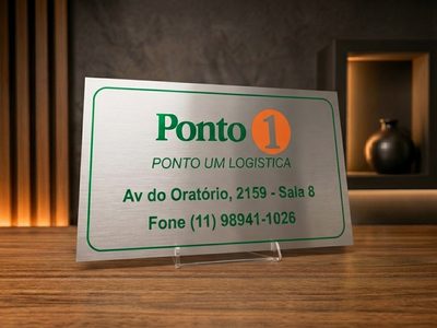 Placa de inauguração ponto de referência