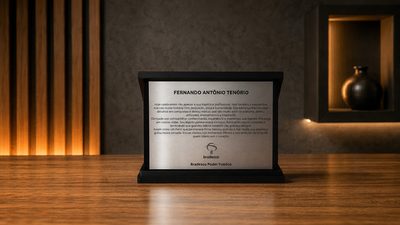 Placa Bradesco de trajetória profissional