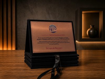 Certificado Top Fornecedores Loja do Mecânico — Vonder, categoria Bronze