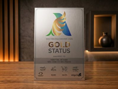 Placa de premiação com impressão UV
